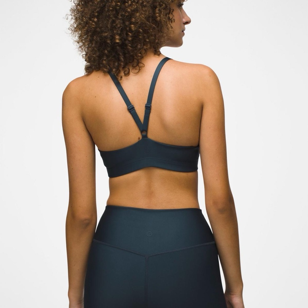 NWT prAna Sculpt™ Adjustable Bra Medium Dark Gray Sports Bra/Bralette - Picture 4 of 5